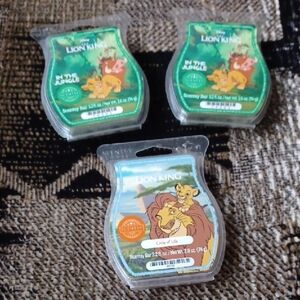 4/$80 New Scentsy Disney's "Lion King" Aromatic Wax - Set Of 3 Bars